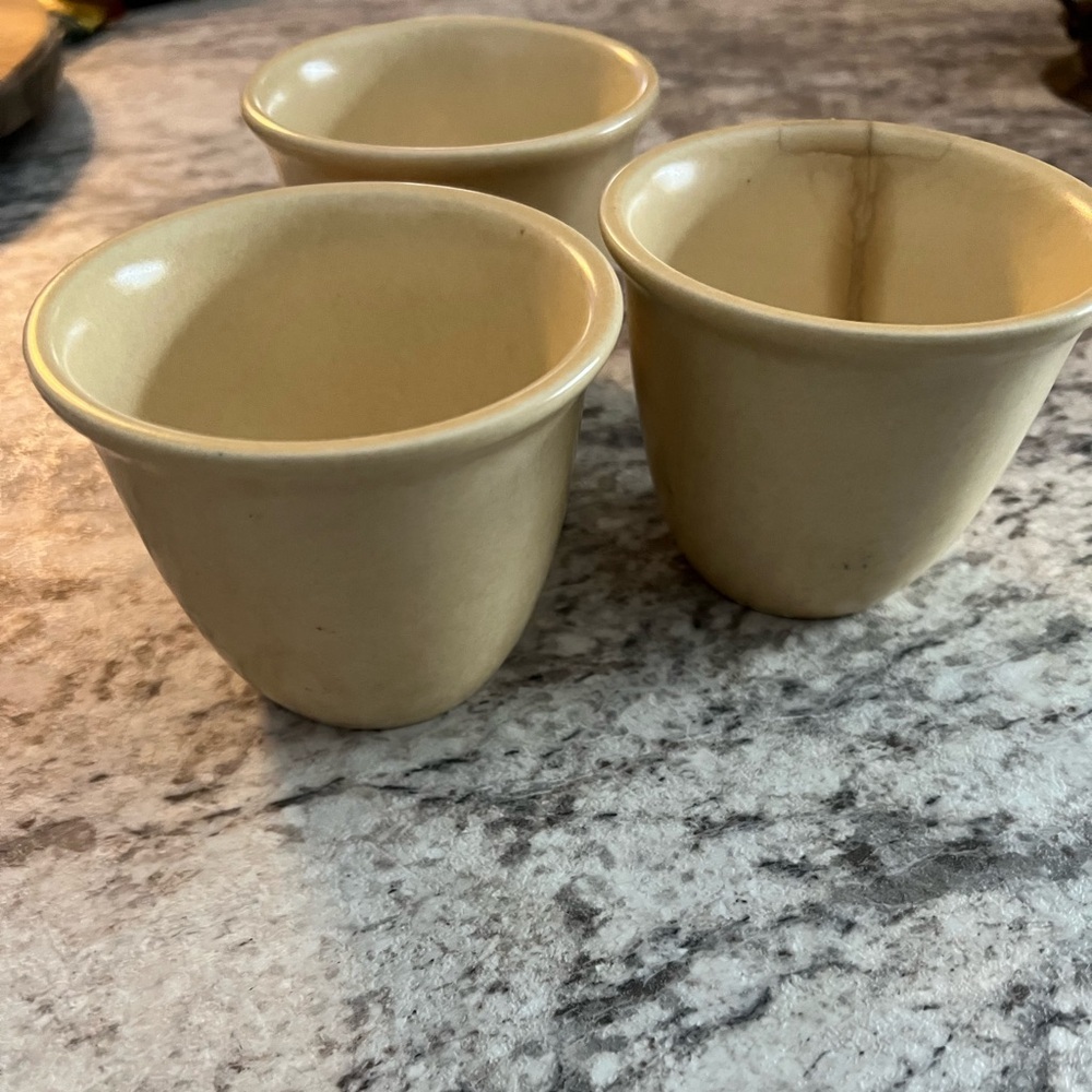 Vintage Pfaltzgraff Set of 3 Souffe cups * Call out